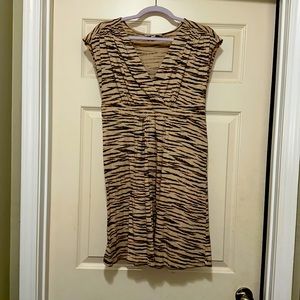 Brown and Tan Ann Taylor Dress